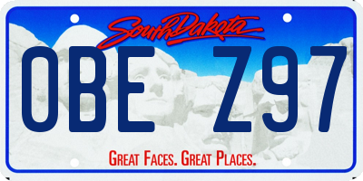 SD license plate 0BEZ97