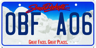 SD license plate 0BFA06