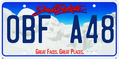 SD license plate 0BFA48