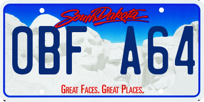 SD license plate 0BFA64
