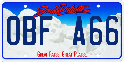 SD license plate 0BFA66