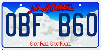 SD license plate 0BFB60