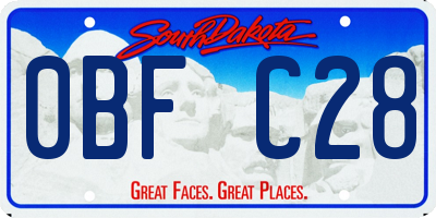 SD license plate 0BFC28