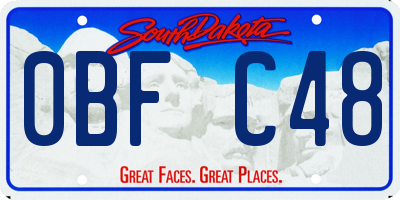 SD license plate 0BFC48