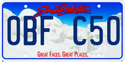 SD license plate 0BFC50