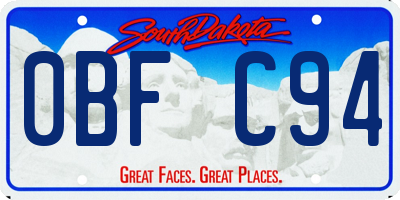 SD license plate 0BFC94