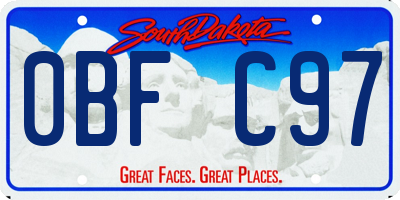 SD license plate 0BFC97