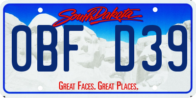 SD license plate 0BFD39