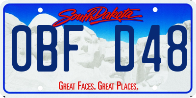 SD license plate 0BFD48