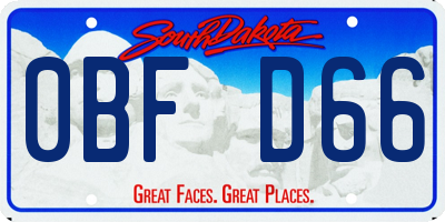SD license plate 0BFD66