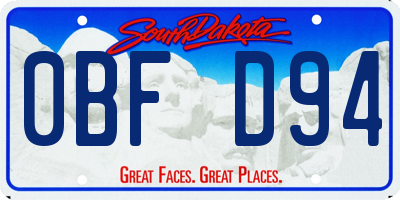 SD license plate 0BFD94
