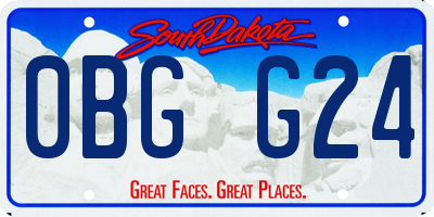 SD license plate 0BGG24