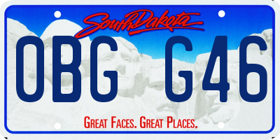 SD license plate 0BGG46