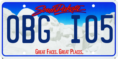SD license plate 0BGI05