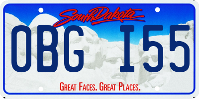 SD license plate 0BGI55