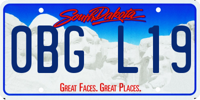 SD license plate 0BGL19