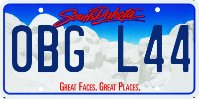 SD license plate 0BGL44
