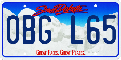 SD license plate 0BGL65