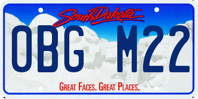 SD license plate 0BGM22