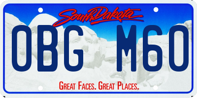 SD license plate 0BGM60