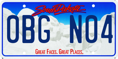 SD license plate 0BGN04