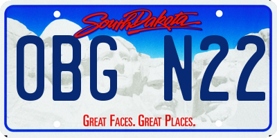 SD license plate 0BGN22