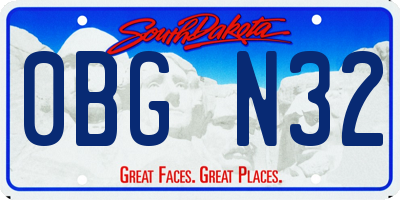 SD license plate 0BGN32