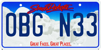 SD license plate 0BGN33