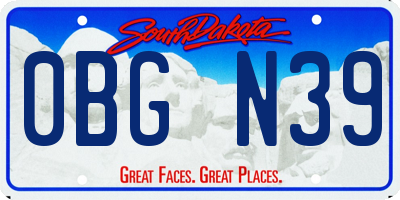 SD license plate 0BGN39