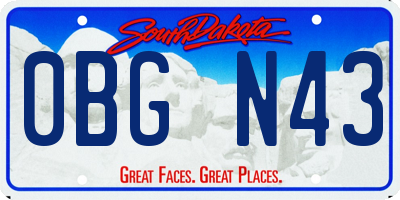 SD license plate 0BGN43