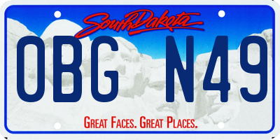SD license plate 0BGN49