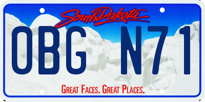 SD license plate 0BGN71