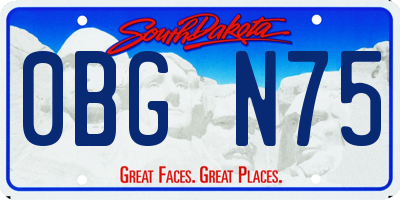 SD license plate 0BGN75