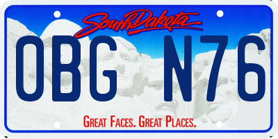 SD license plate 0BGN76