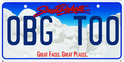 SD license plate 0BGT00