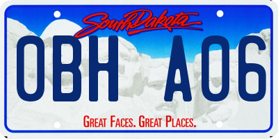 SD license plate 0BHA06