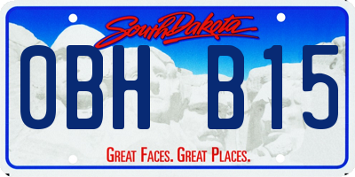 SD license plate 0BHB15