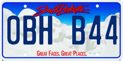 SD license plate 0BHB44