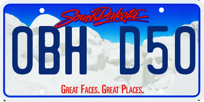 SD license plate 0BHD50