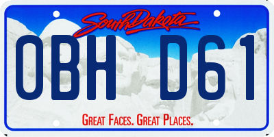 SD license plate 0BHD61