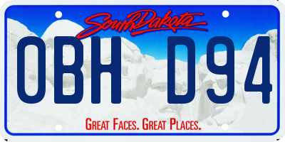 SD license plate 0BHD94