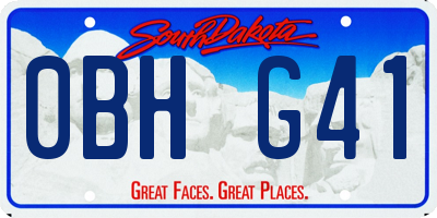SD license plate 0BHG41