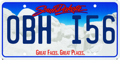 SD license plate 0BHI56