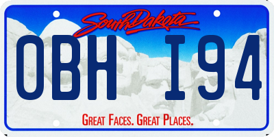 SD license plate 0BHI94