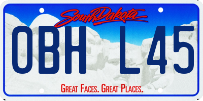SD license plate 0BHL45
