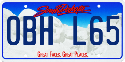 SD license plate 0BHL65