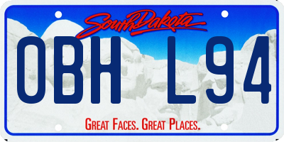 SD license plate 0BHL94