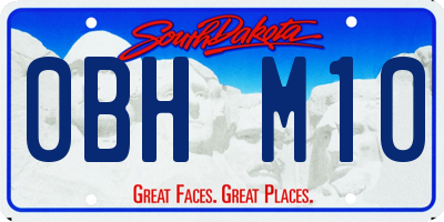 SD license plate 0BHM10
