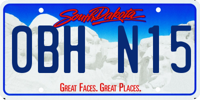 SD license plate 0BHN15
