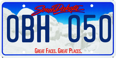 SD license plate 0BHO50